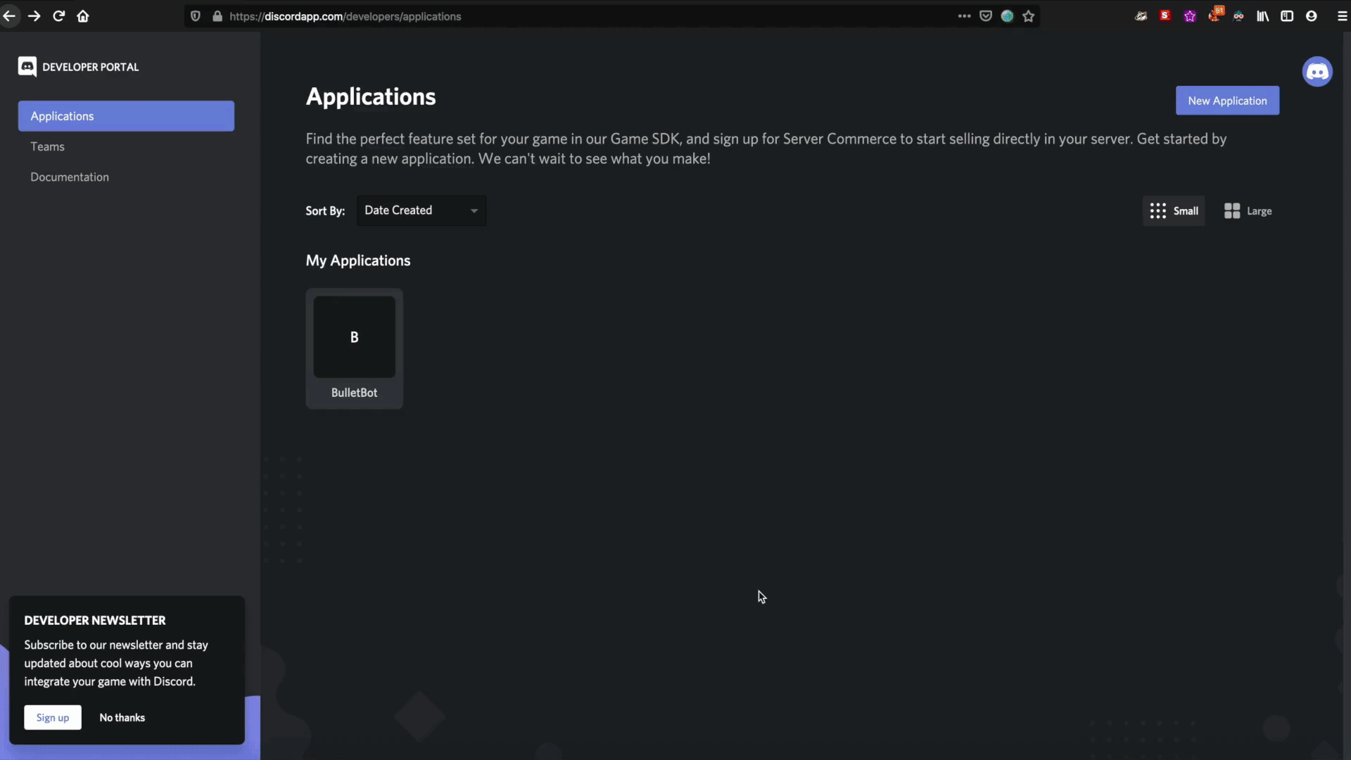 Inviting a Discord Application